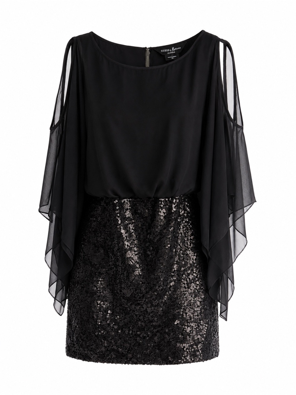 Guess by Marciano 2000s Sparkly Sequin Mini Cocktail Dress - Size XS